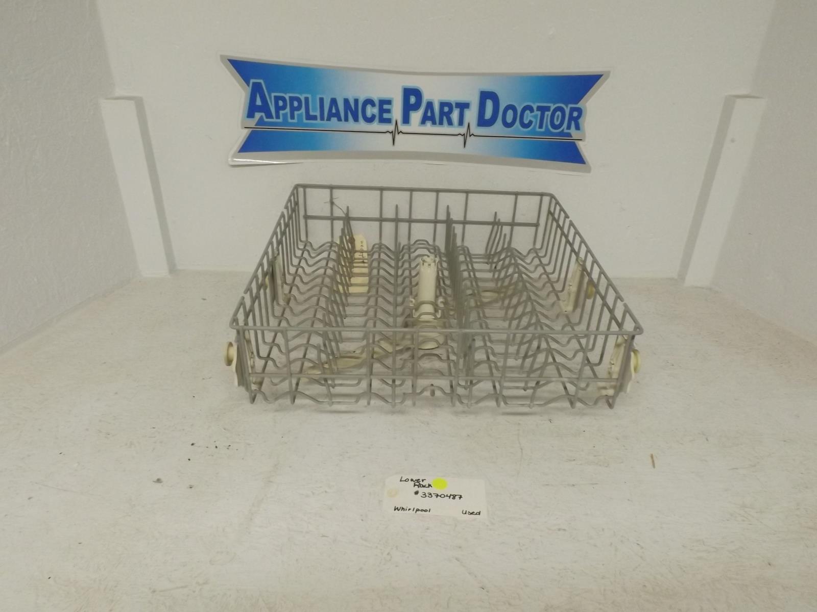 Whirlpool Dishwasher 3370487 Lower Rack Used Whirlpool Dishwasher 3370487 Lower Rack Used